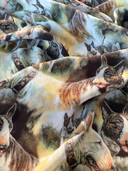 BOB 035 viscose  fibrane American stafford print