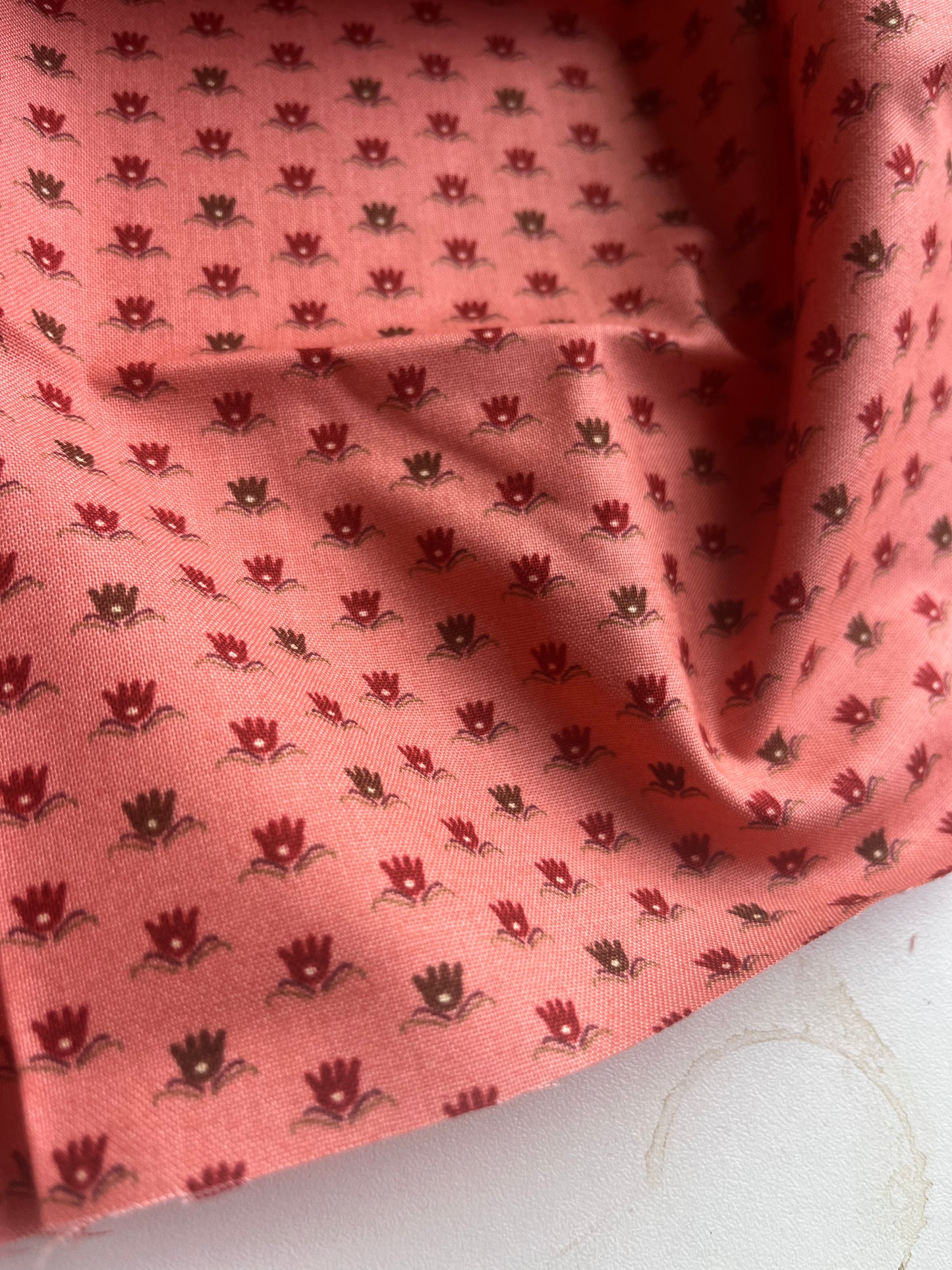 MAHARADJA 002 Indian cotton waterlily coral/pink