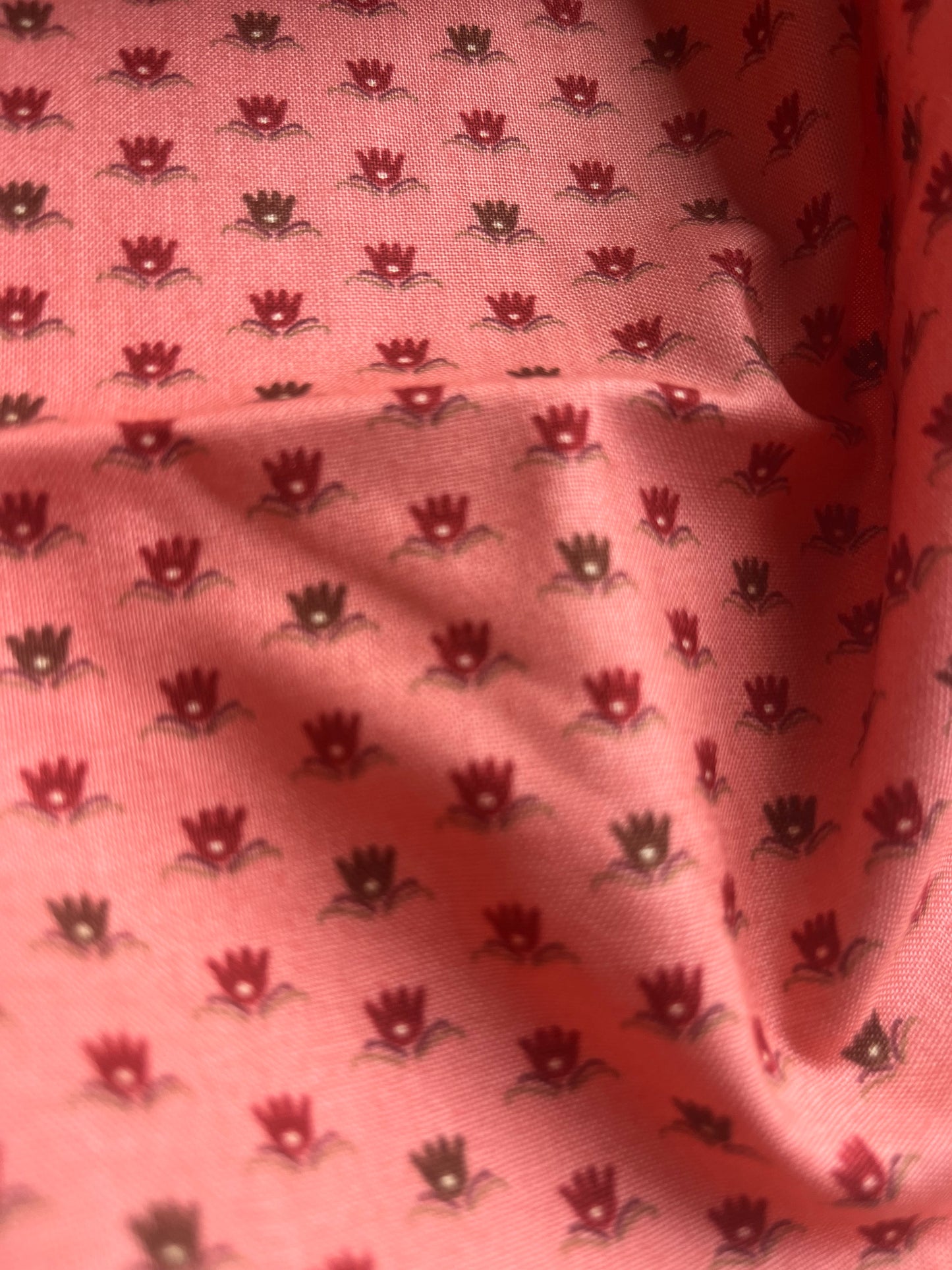 MAHARADJA 002 Indian cotton waterlily coral/pink