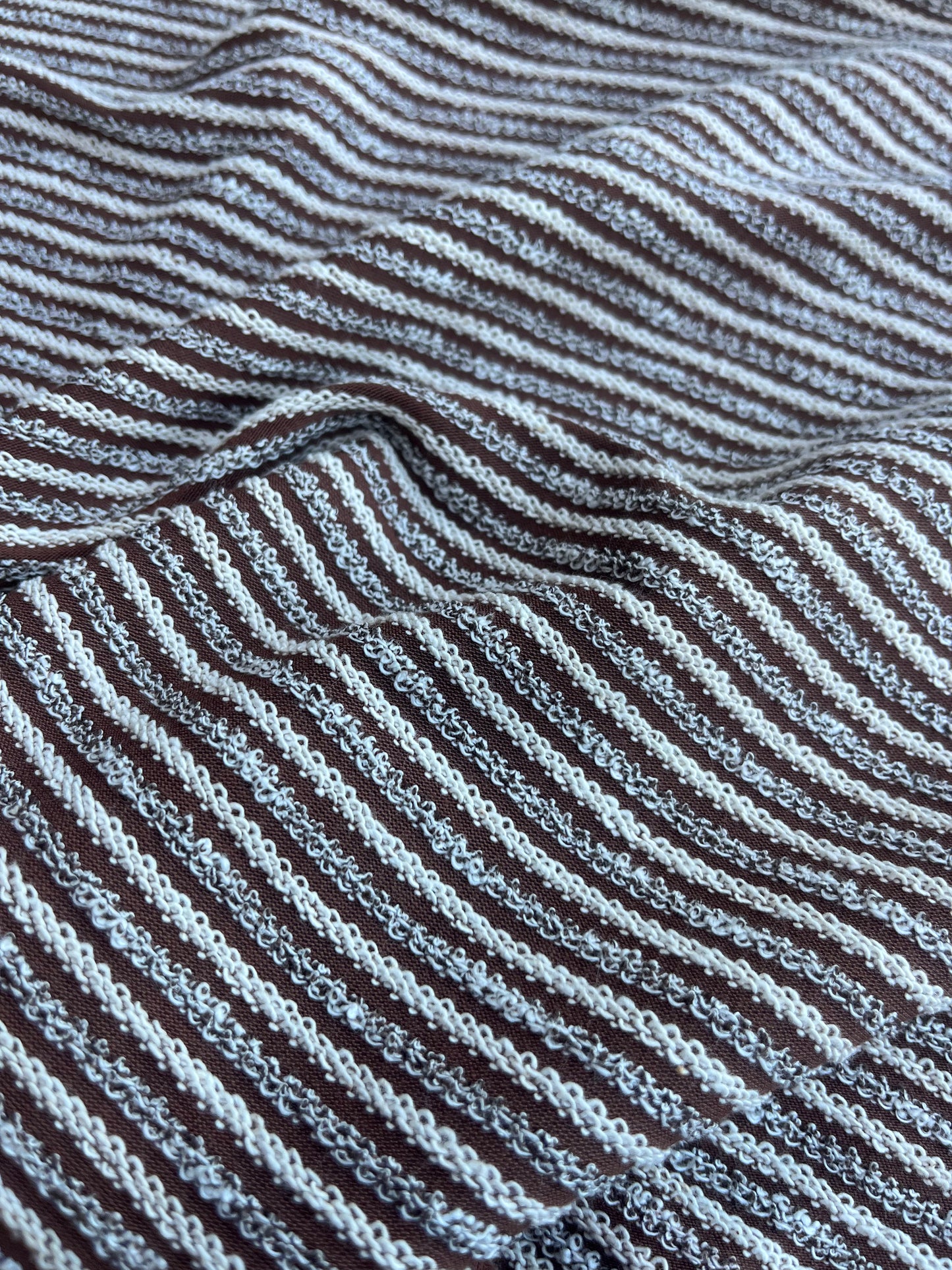 CLAIRE 001 jersey stripes brown/off-white