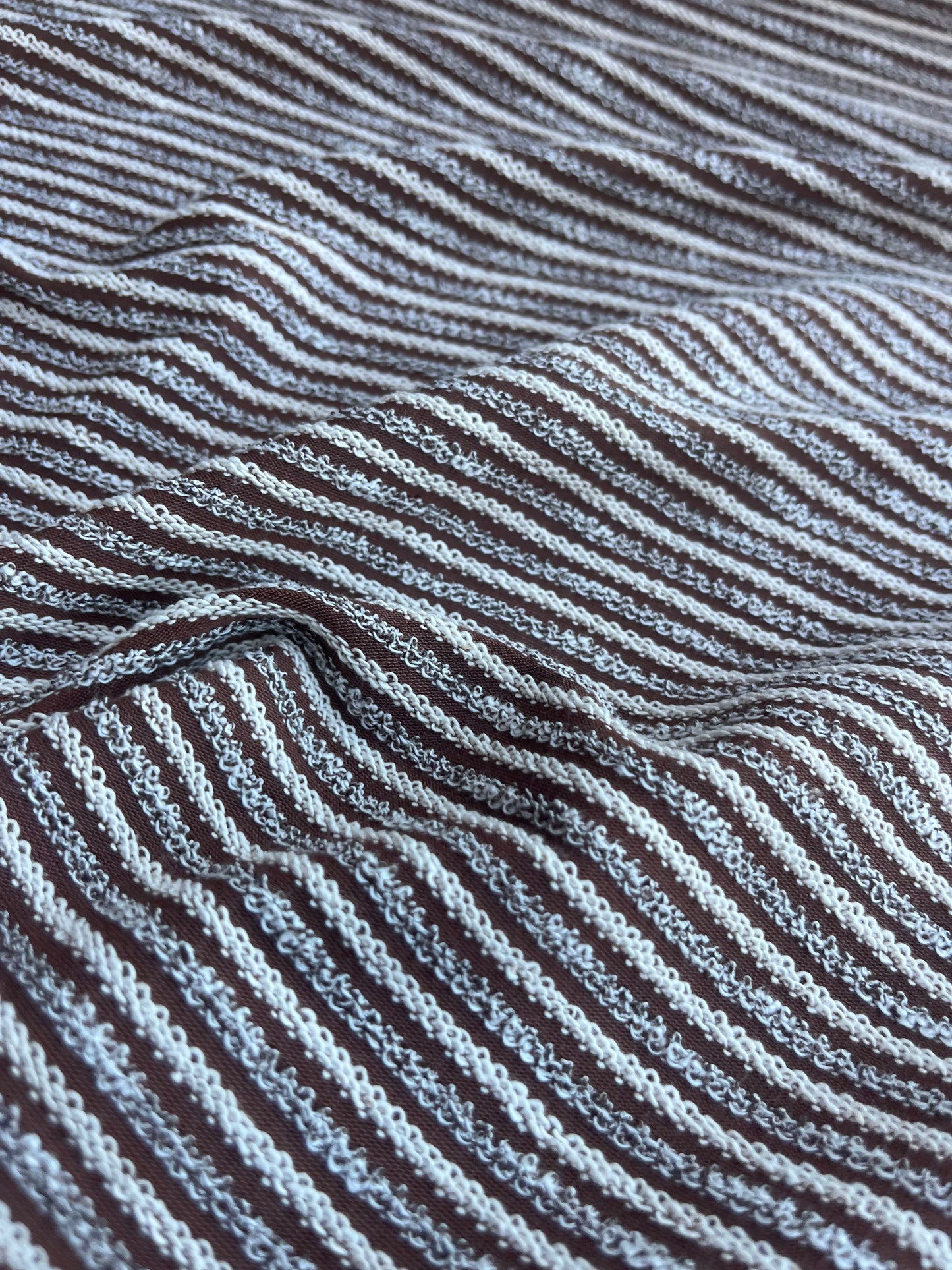 CLAIRE 001 jersey stripes brown/off-white