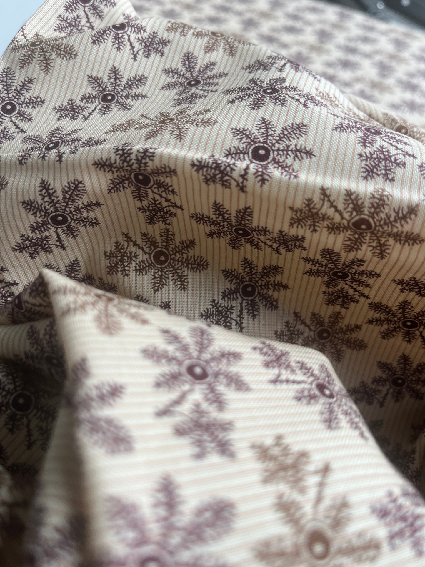 MAHARADJA 005 Indian cotton Flower memories ecru