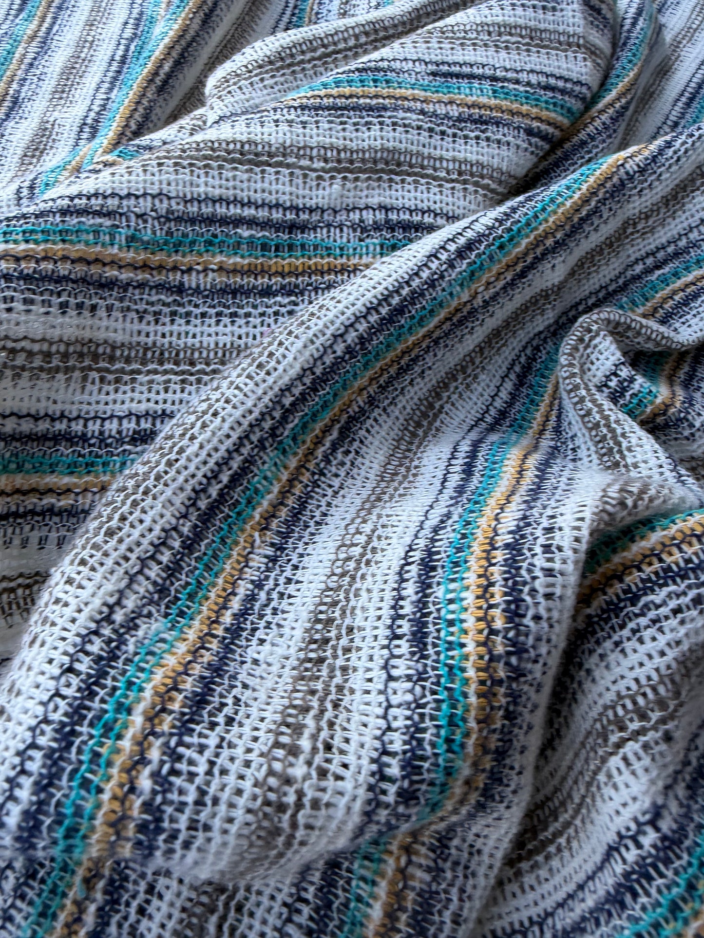 BURNS 016 striped cotton crochet