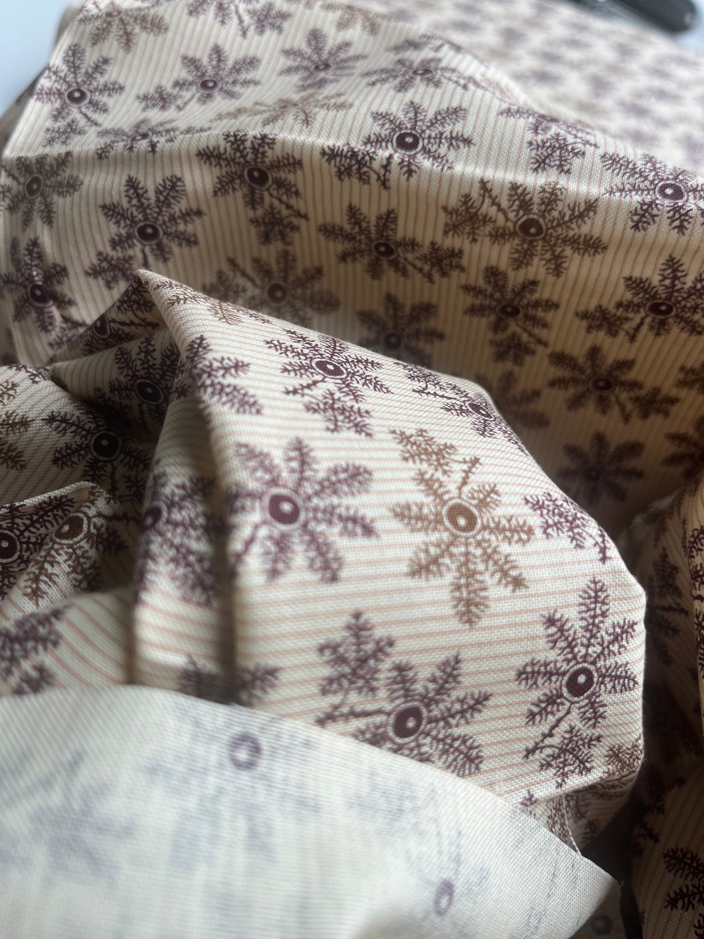 MAHARADJA 005 Indian cotton Flower memories ecru