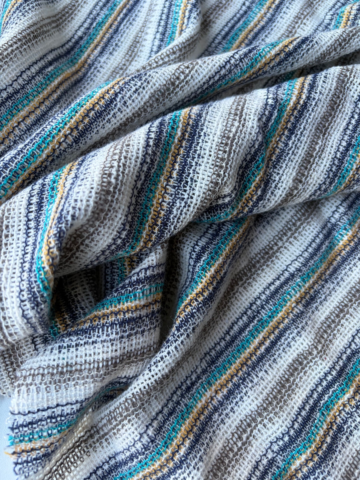 BURNS 016 striped cotton crochet