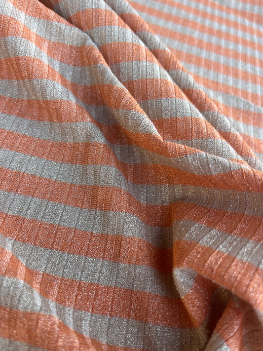 CLAIRE 003 jersey rib stripe 2/1 with lurex