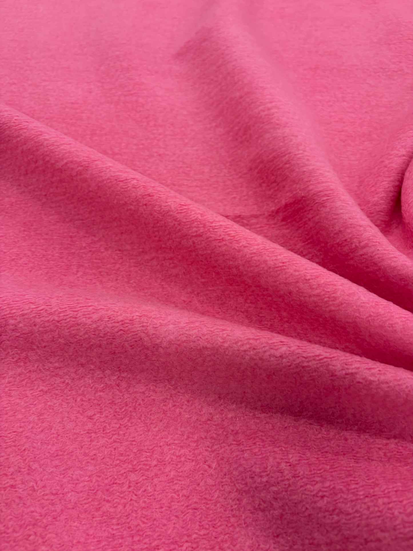 FANNY 003 Barbie pink  boiled wool with fused lining