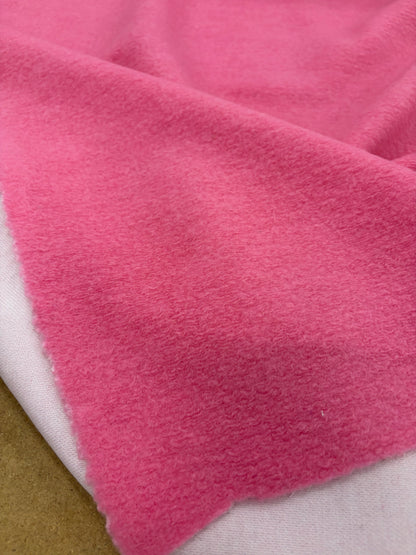 FANNY 003 Barbie pink  boiled wool with fused lining