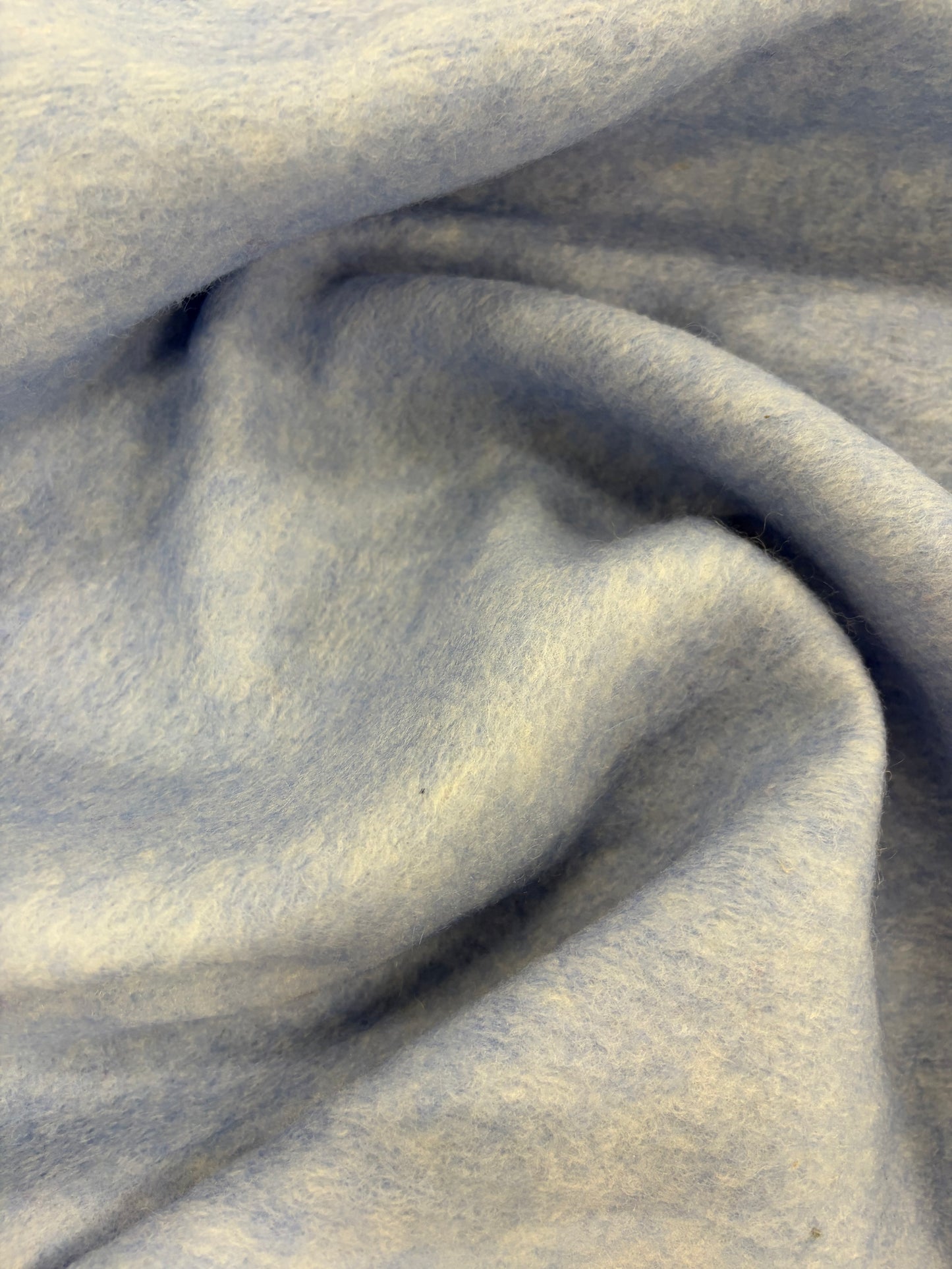 FANNY 004 Bbaby blue  boiled wool with fused lining