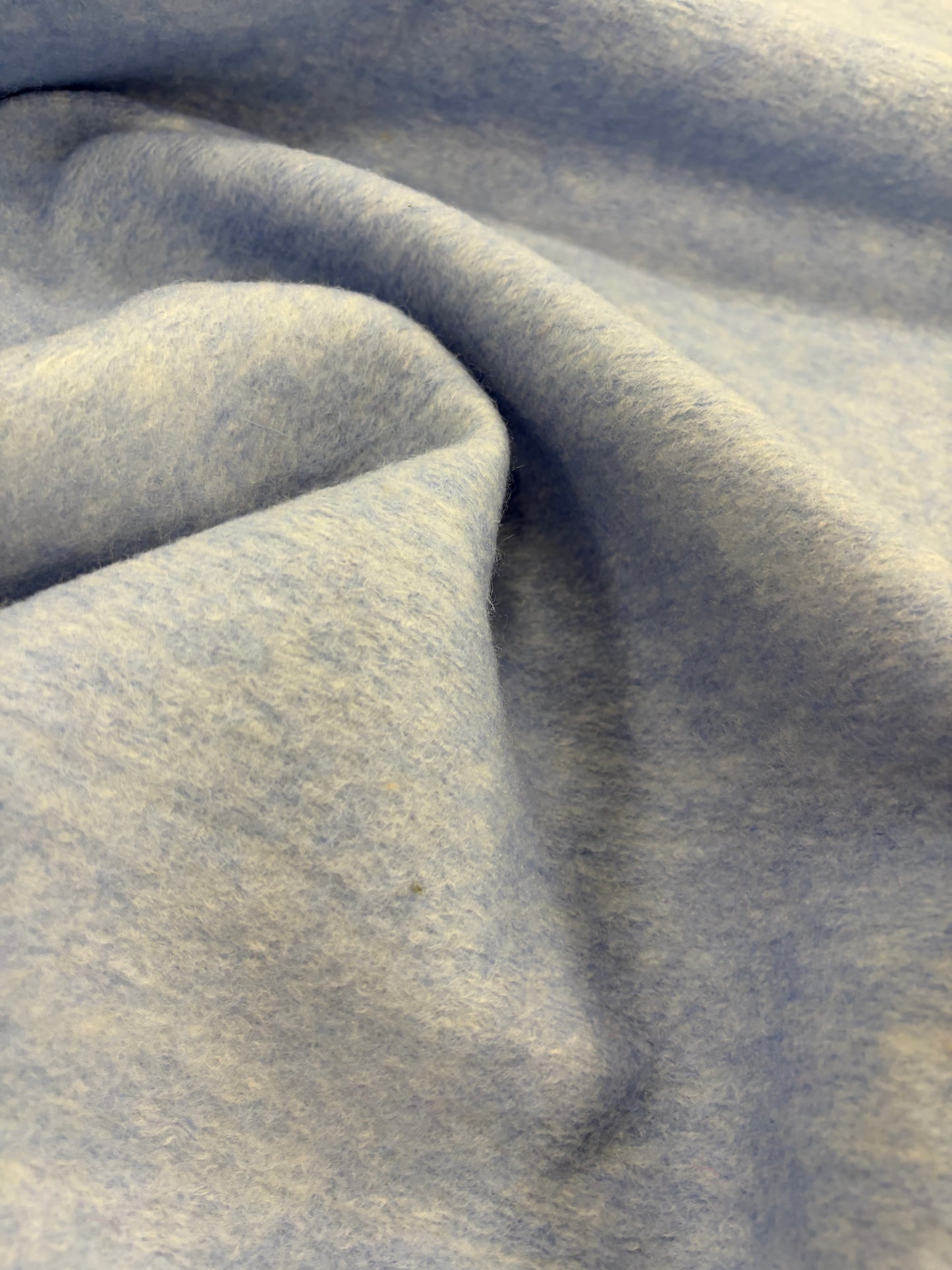 FANNY 004 Bbaby blue  boiled wool with fused lining