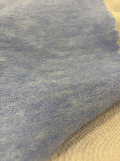 FANNY 004 Bbaby blue  boiled wool with fused lining