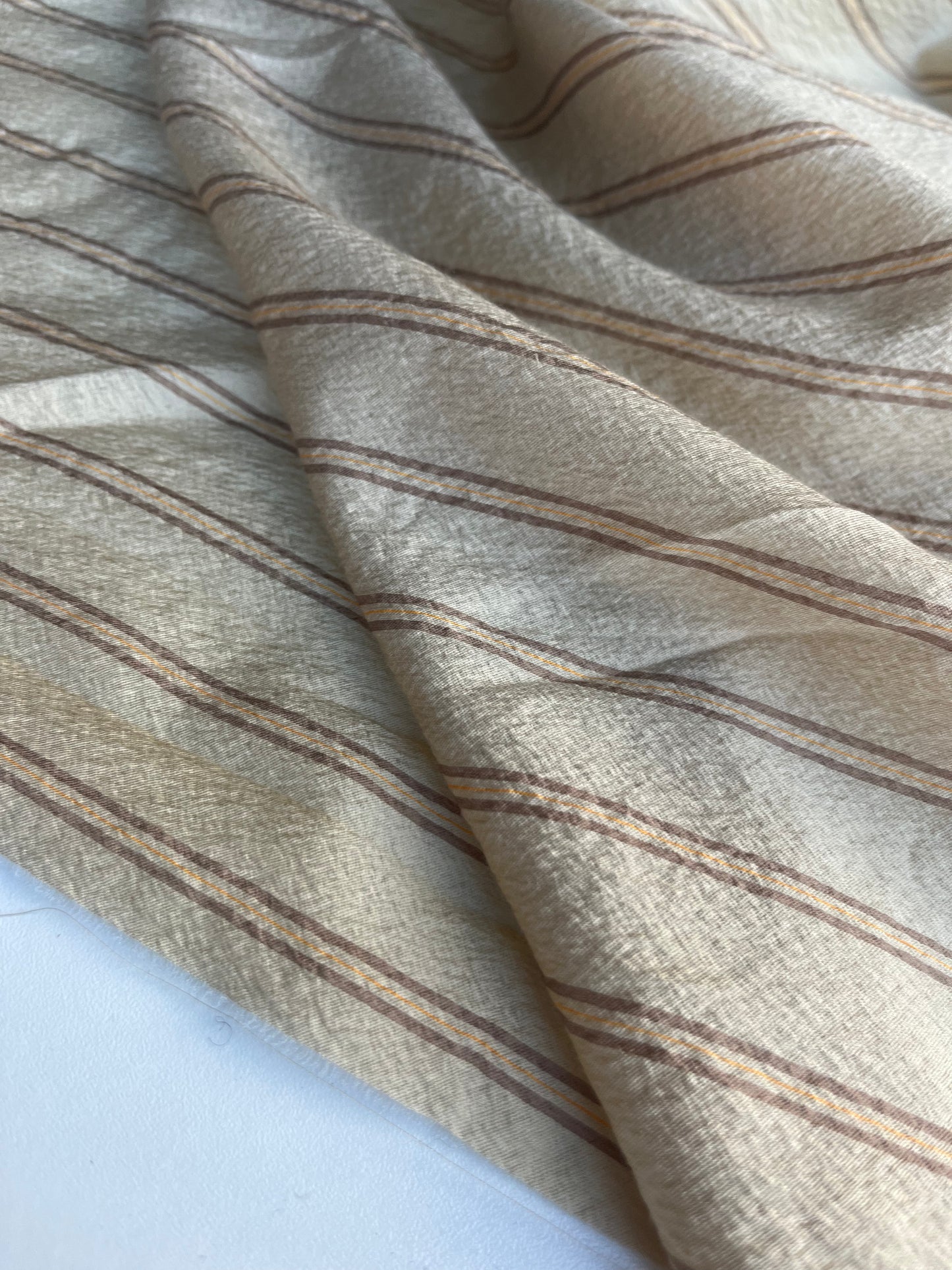 CLAIRE 008 viscose/silk stripes