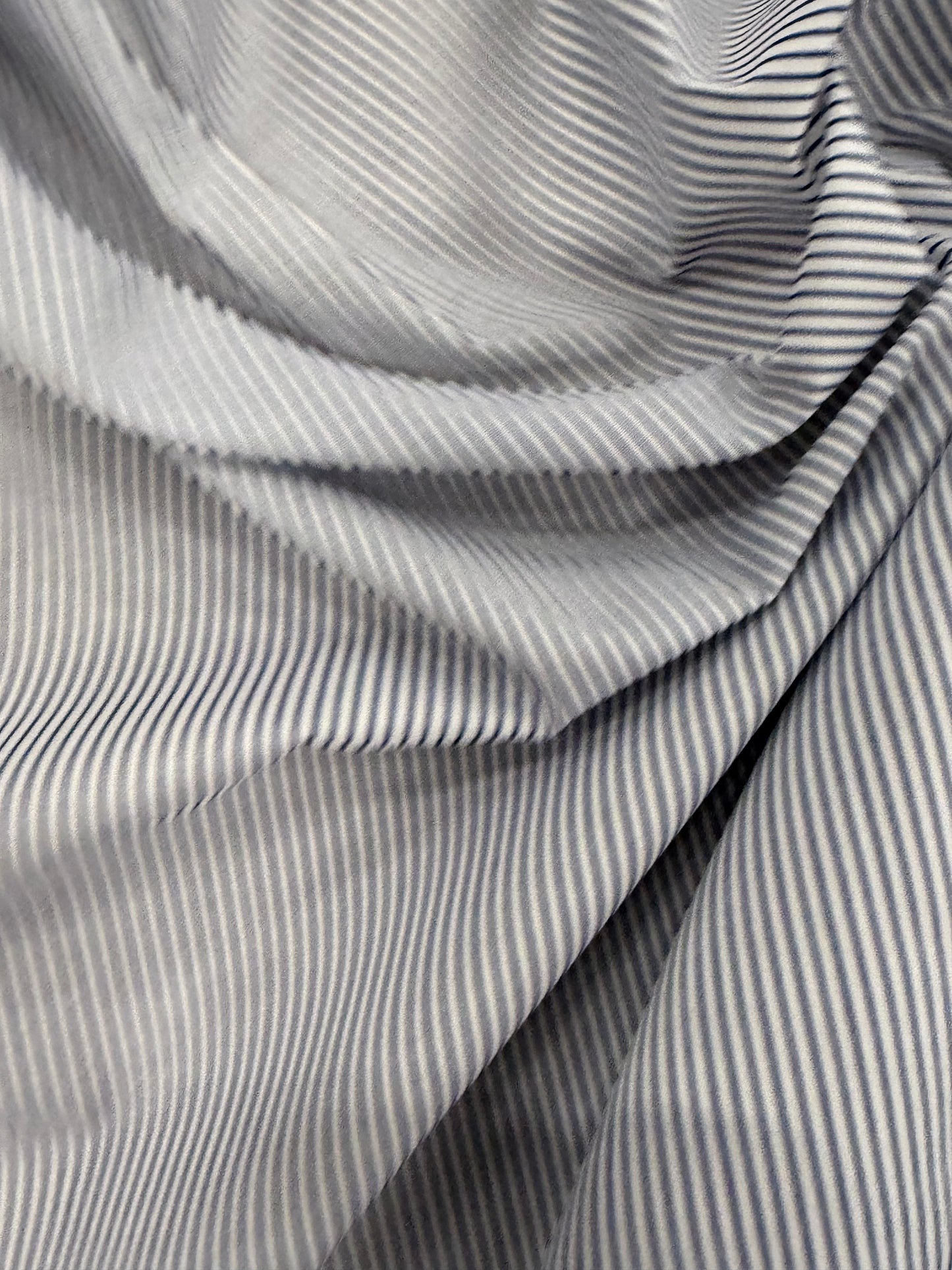 FANNY 006 blue pinstripe poplin