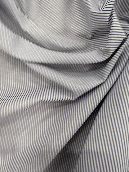 FANNY 006 blue pinstripe poplin