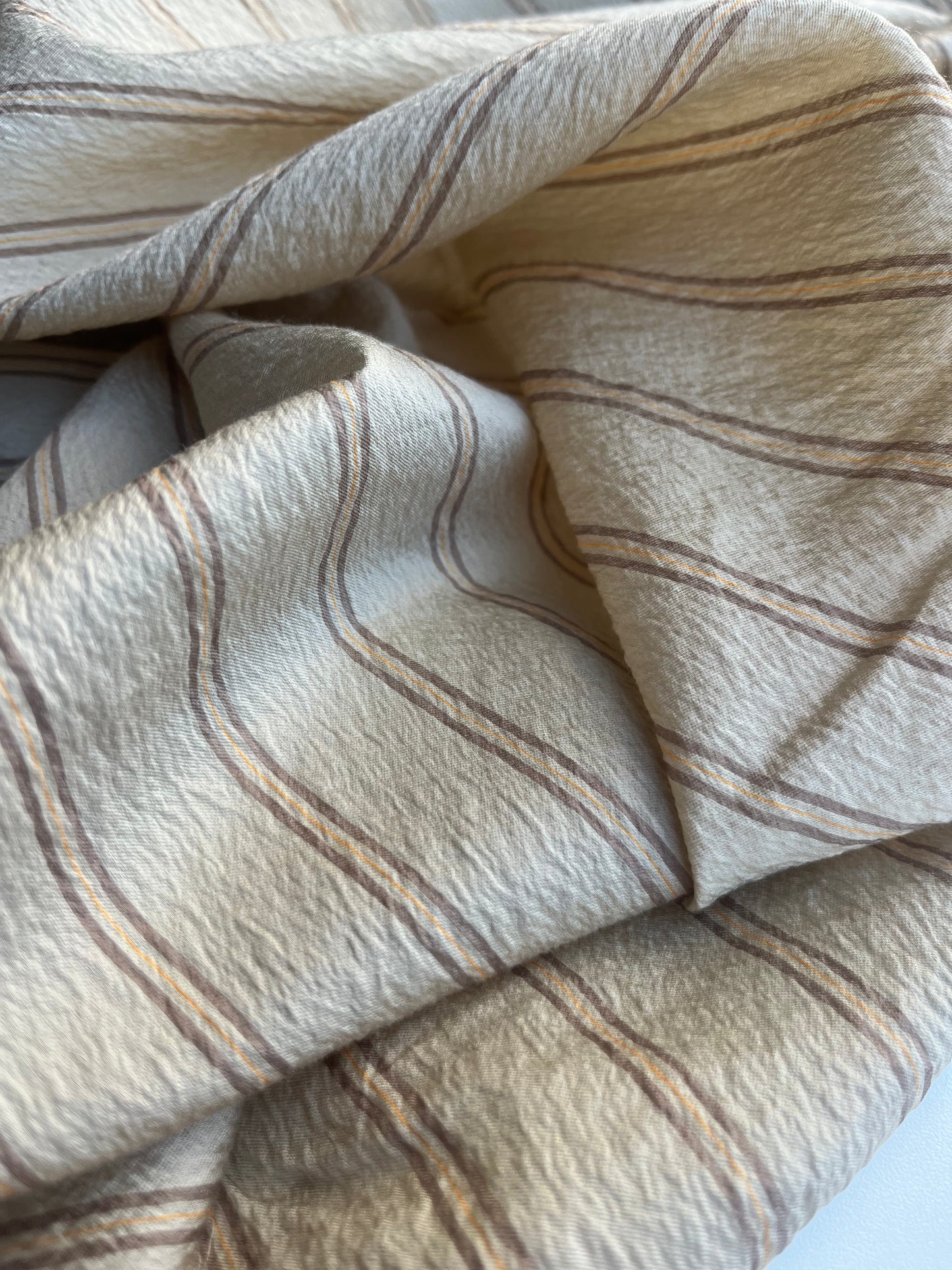 CLAIRE 008 viscose/silk stripes