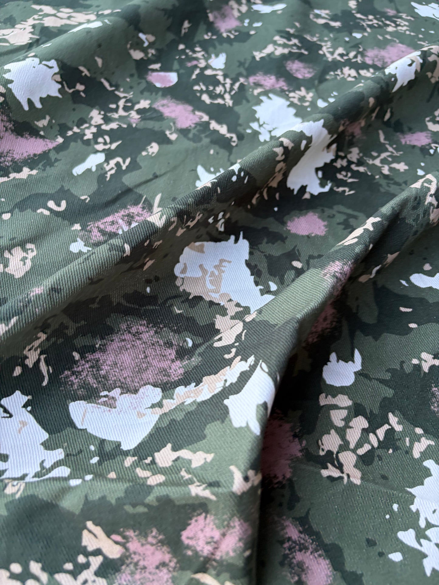BURNS 022 camouflage heavy cotton twill print