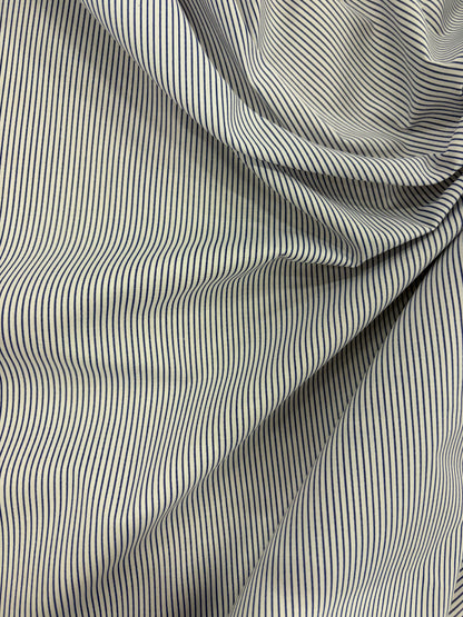 FANNY 006 blue pinstripe poplin