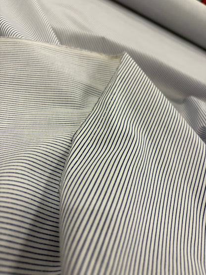 FANNY 006 blue pinstripe poplin