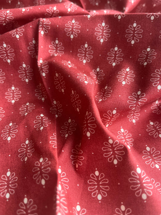 MAHARADJA 012 Indian cotton damast ruby red