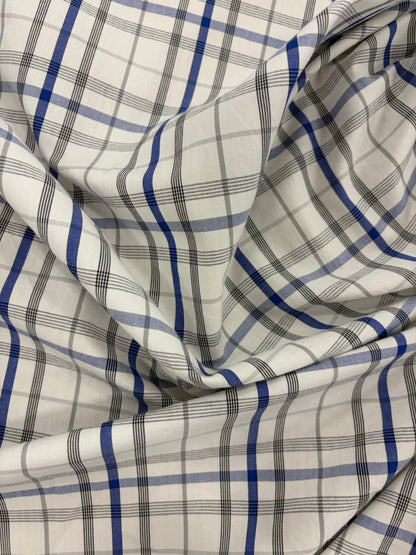 FANNY 007 cotton colourwoven checkered shirting fabric