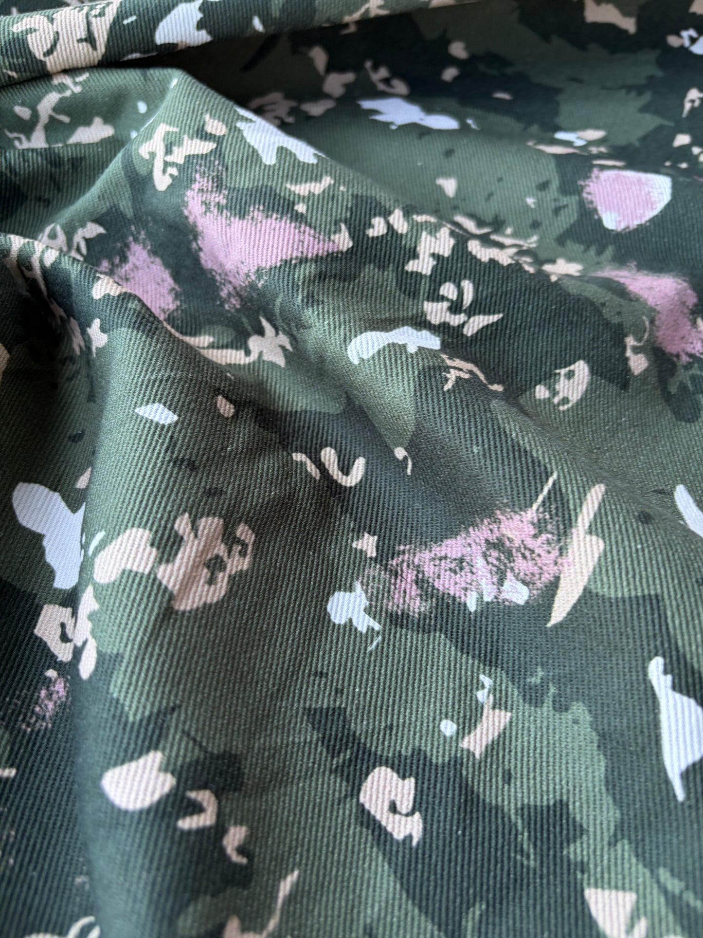 BURNS 022 camouflage heavy cotton twill print