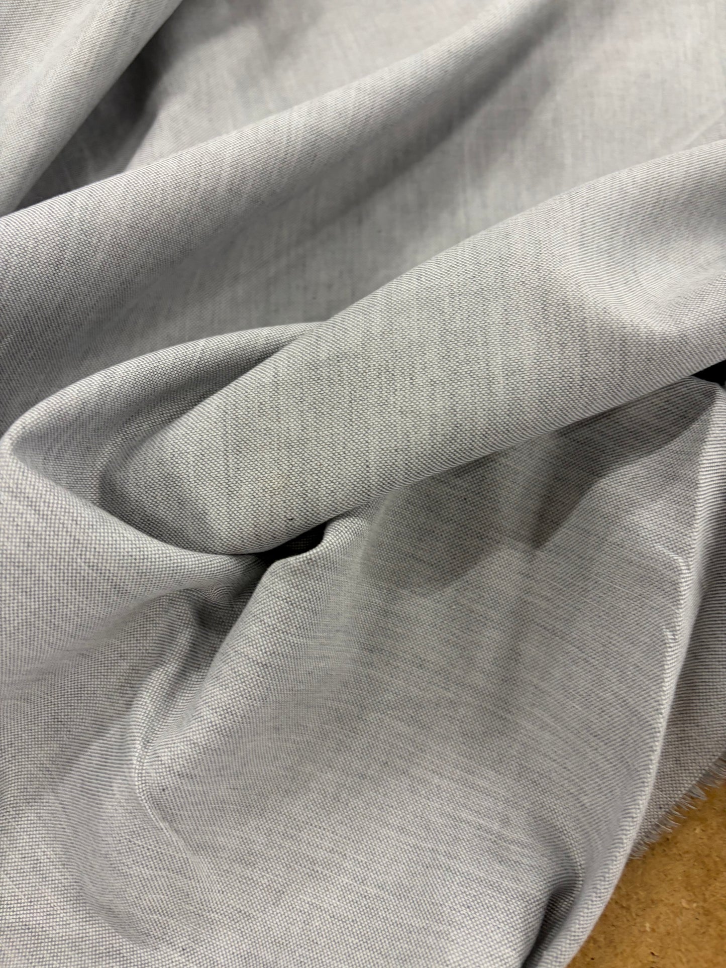 FANNY 009 peral grey cotton shirting fil à fil