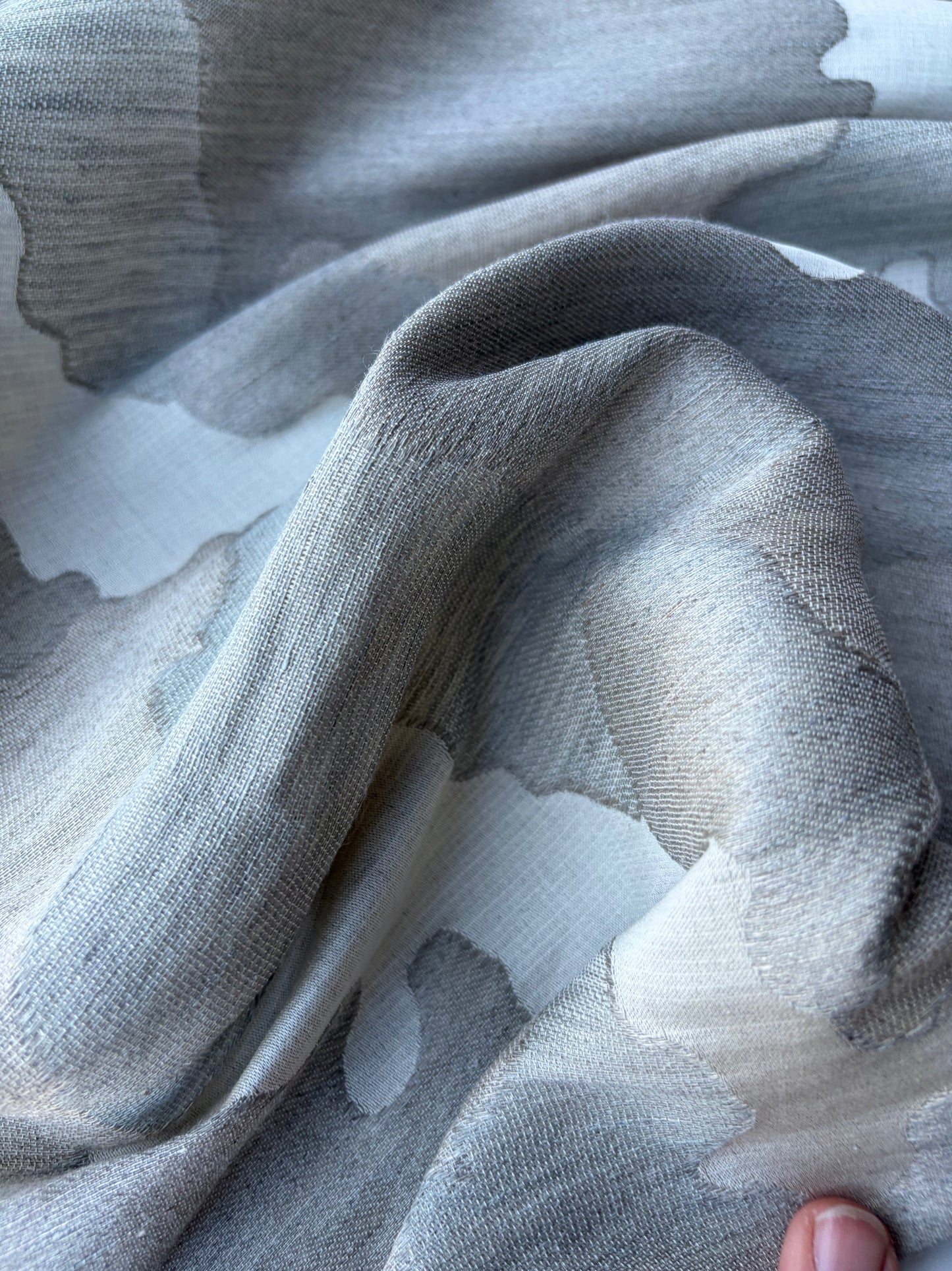 BURNS 024 natural colour linen jacquard