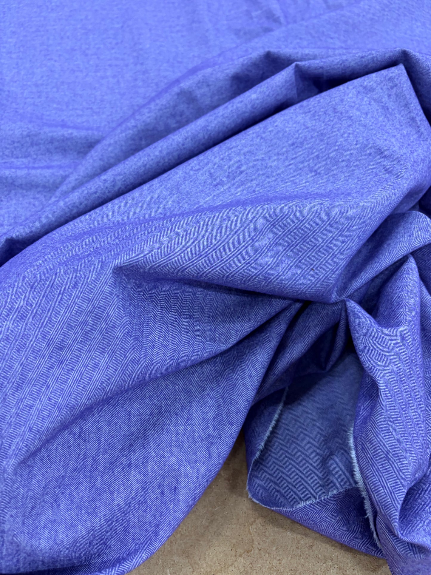 FANNY 010 purple cotton shirting herringbone