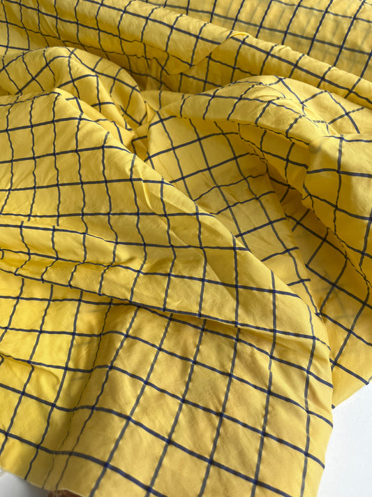 CLAIRE 012 viscose/silk checks