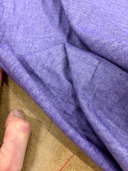 FANNY 010 purple cotton shirting herringbone