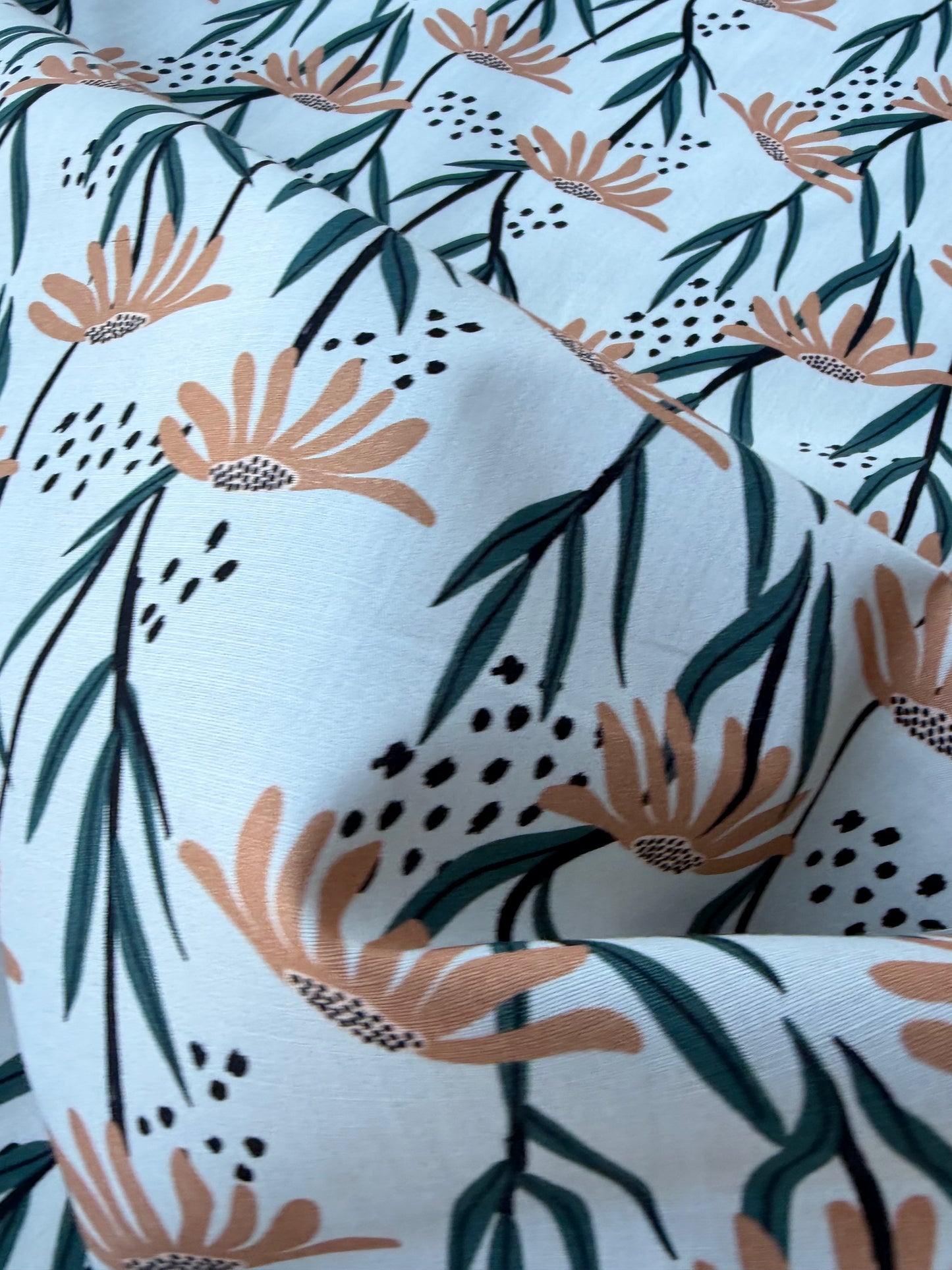 BURNS 025 floral print cotton satin