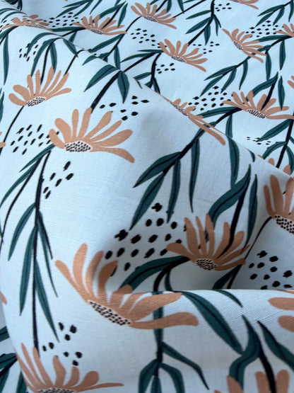 PC BURNS 025 floral print cotton satin