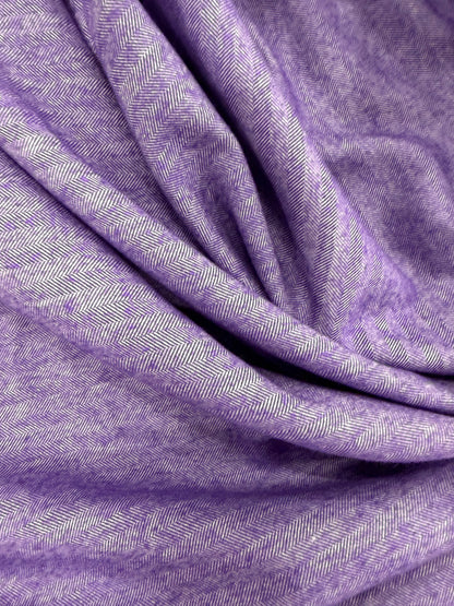 FANNY 010 purple cotton shirting herringbone