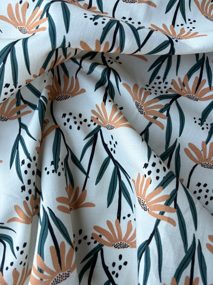PC BURNS 025 floral print cotton satin