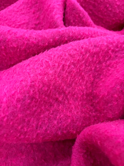 FANNY 011 fuchsia boiled wool vintage look
