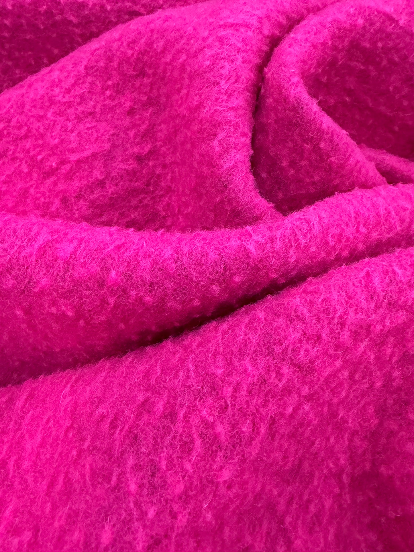 FANNY 011 fuchsia boiled wool vintage look