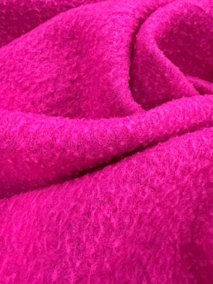 FANNY 011 fuchsia boiled wool vintage look