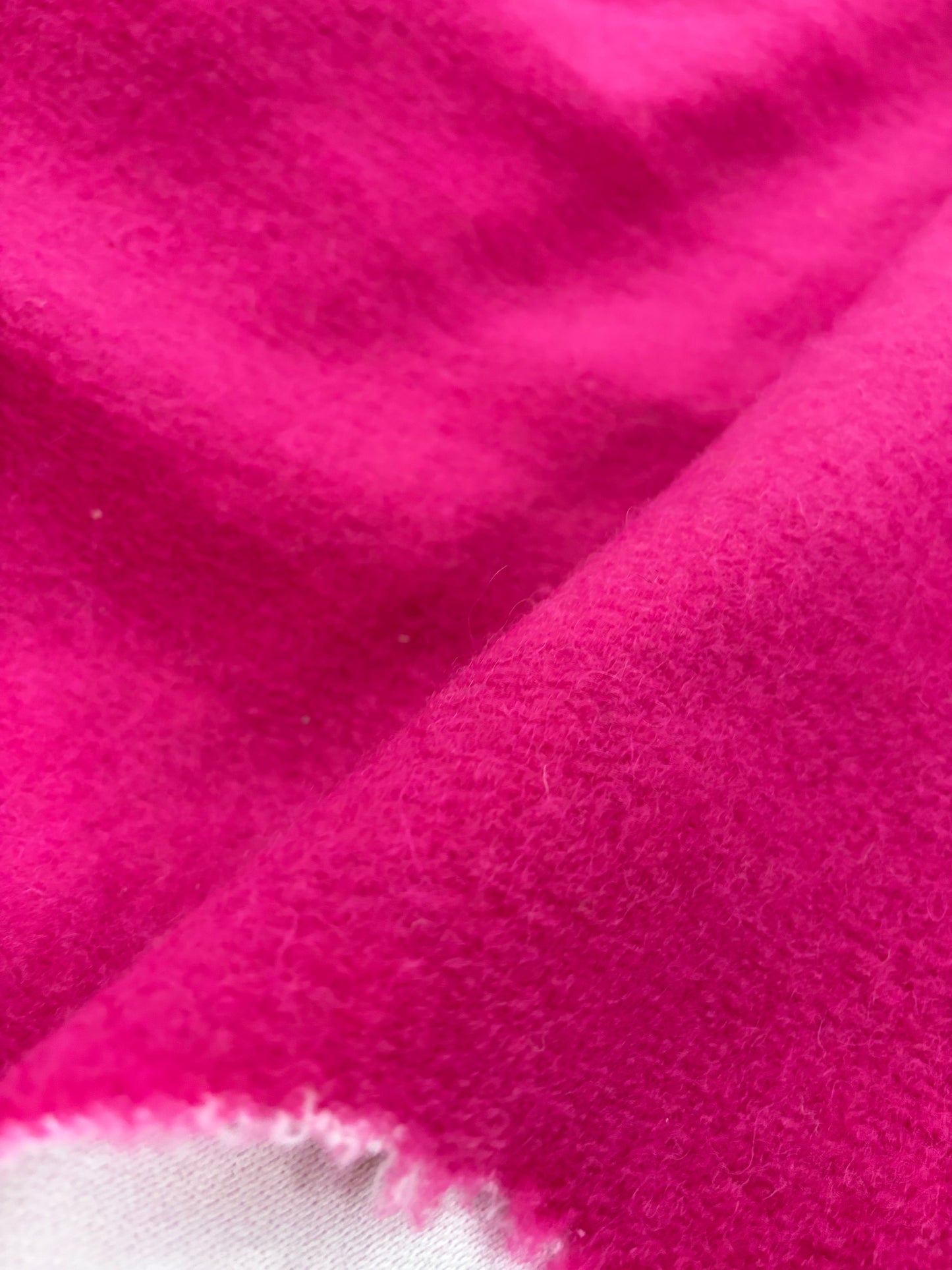 FANNY 012 fuchsia boiled wool with fused lining