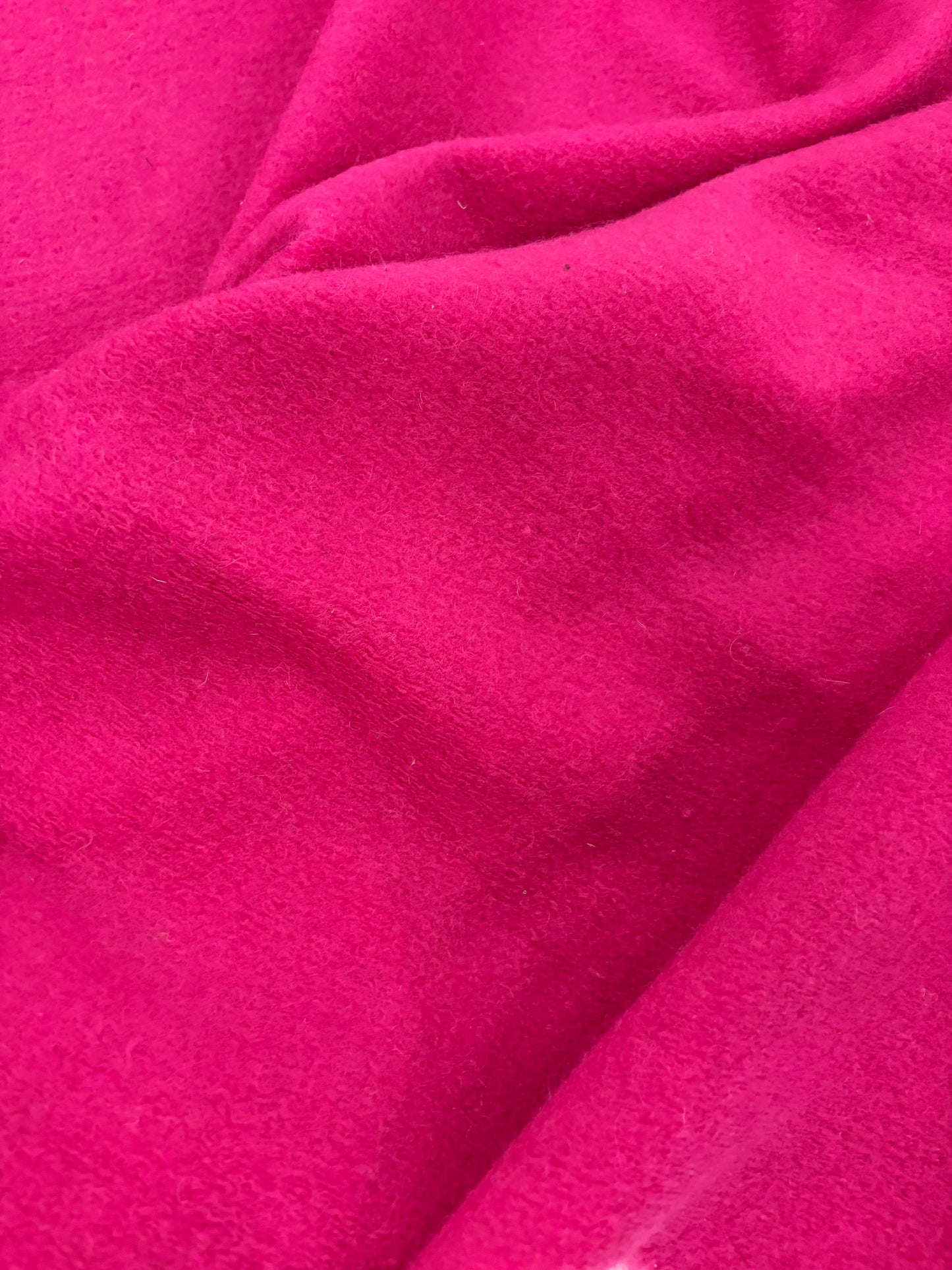 FANNY 012 fuchsia boiled wool with fused lining