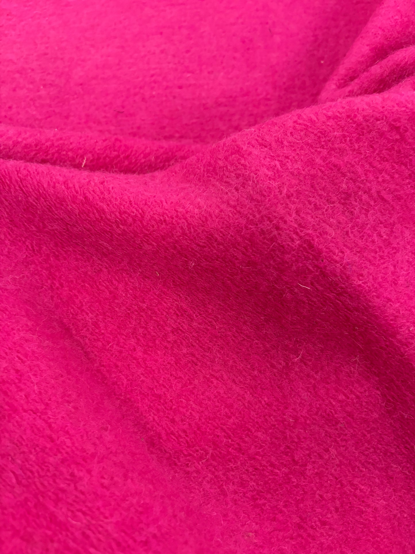 FANNY 012 fuchsia boiled wool with fused lining