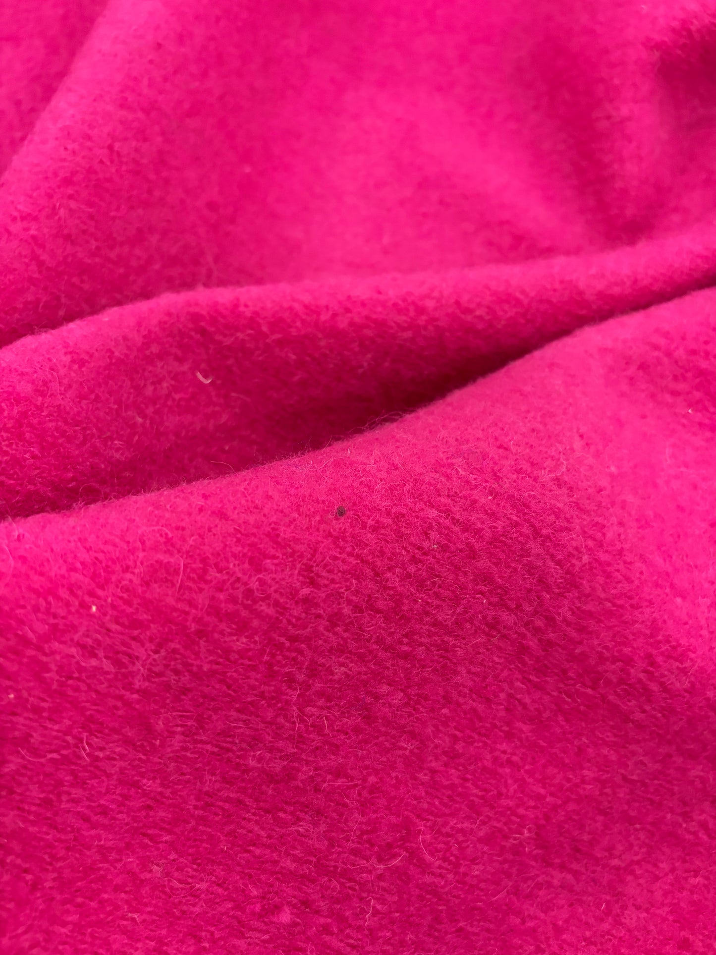 FANNY 012 fuchsia boiled wool with fused lining