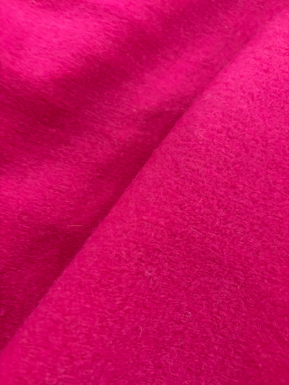 FANNY 012 fuchsia boiled wool with fused lining