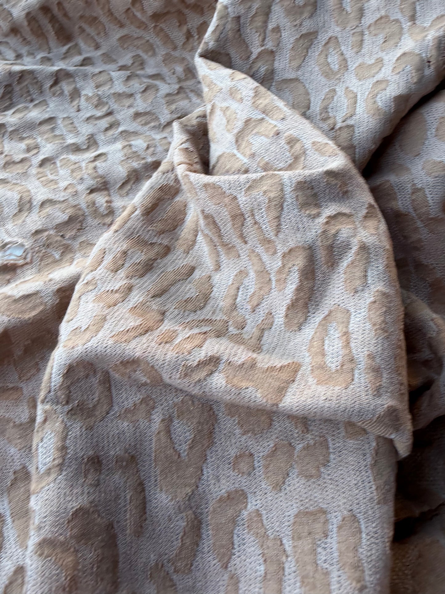 BURNS 027 cotton jersey jacquard leopard
