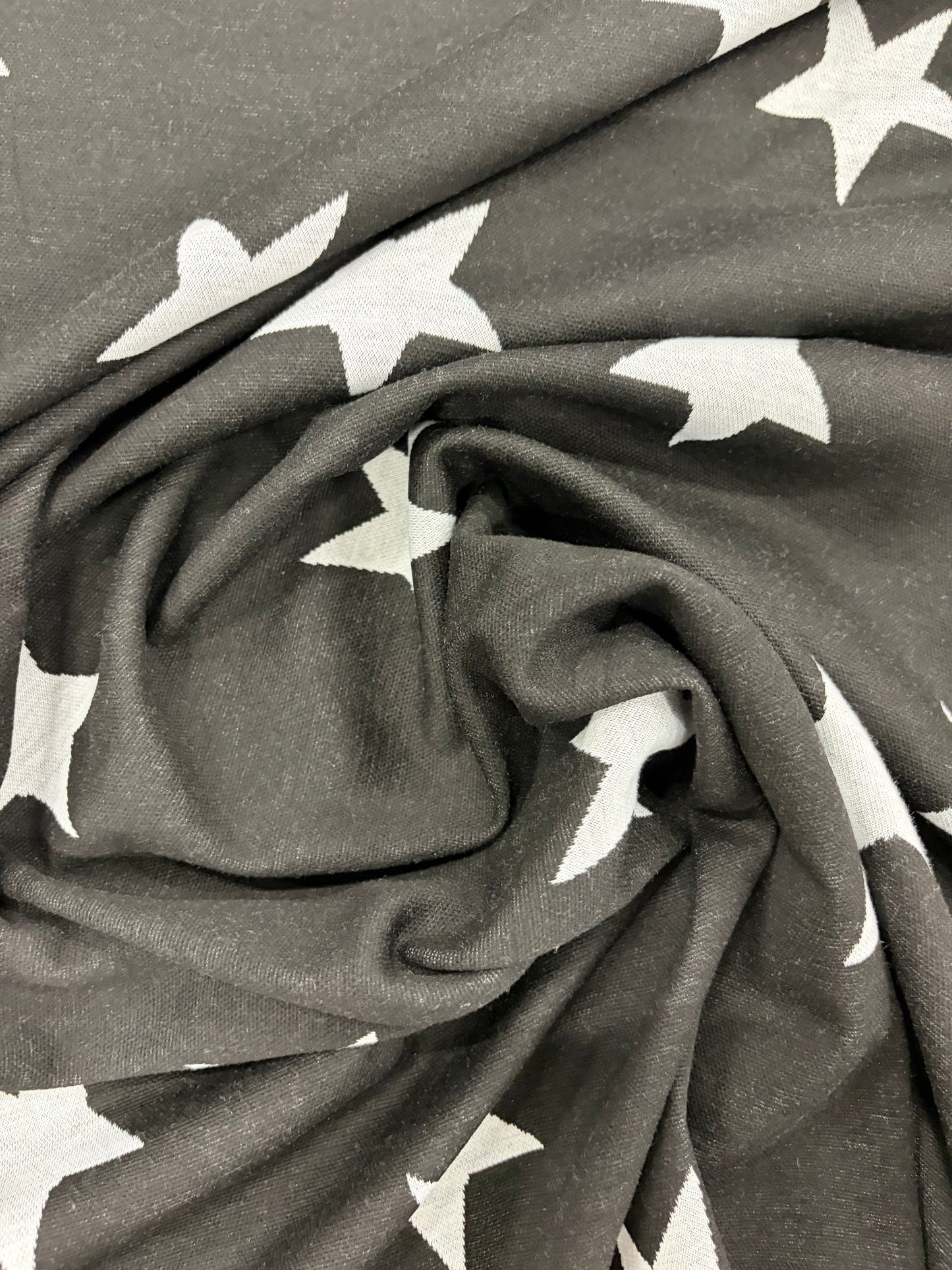 FANNY 014  jersey jacquard black/white stars
