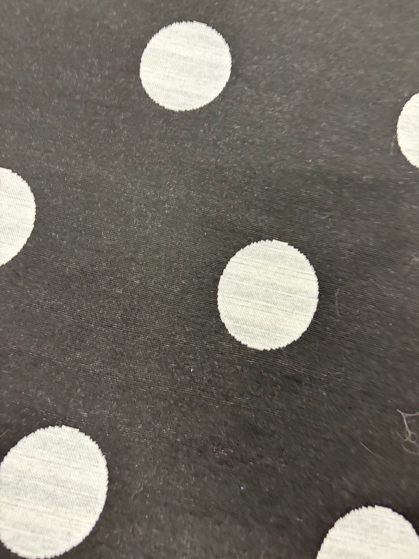 FANNY 015 jersey jacquard black/white dots