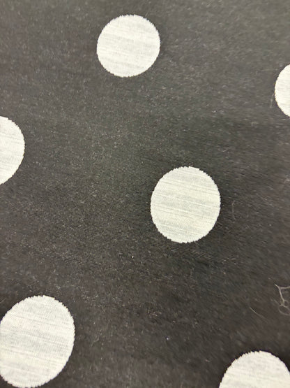 FANNY 015 jersey jacquard black/white dots