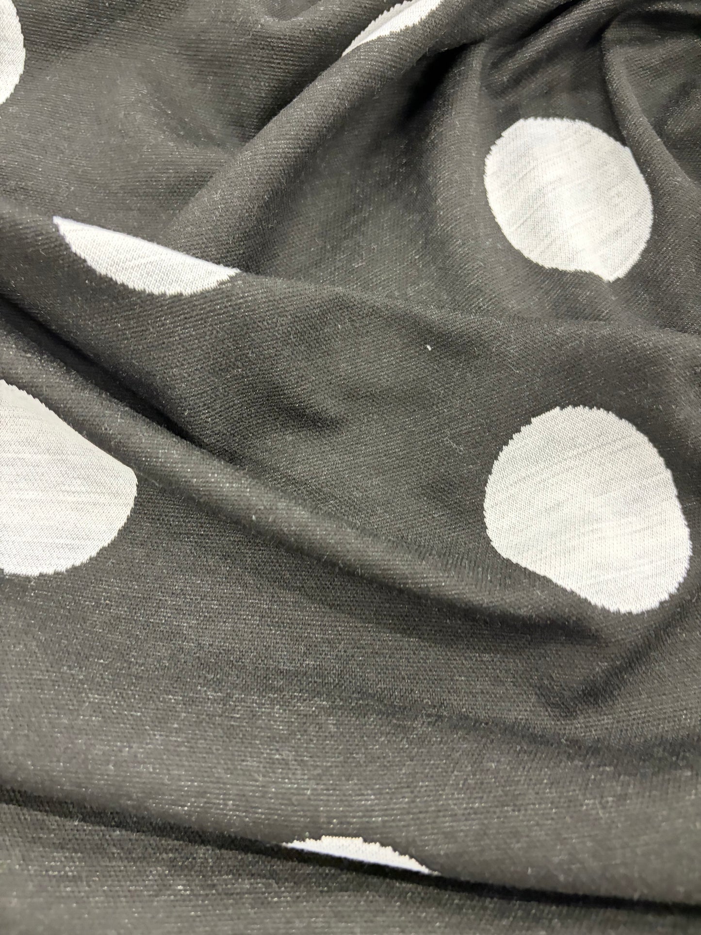 FANNY 015 jersey jacquard black/white dots