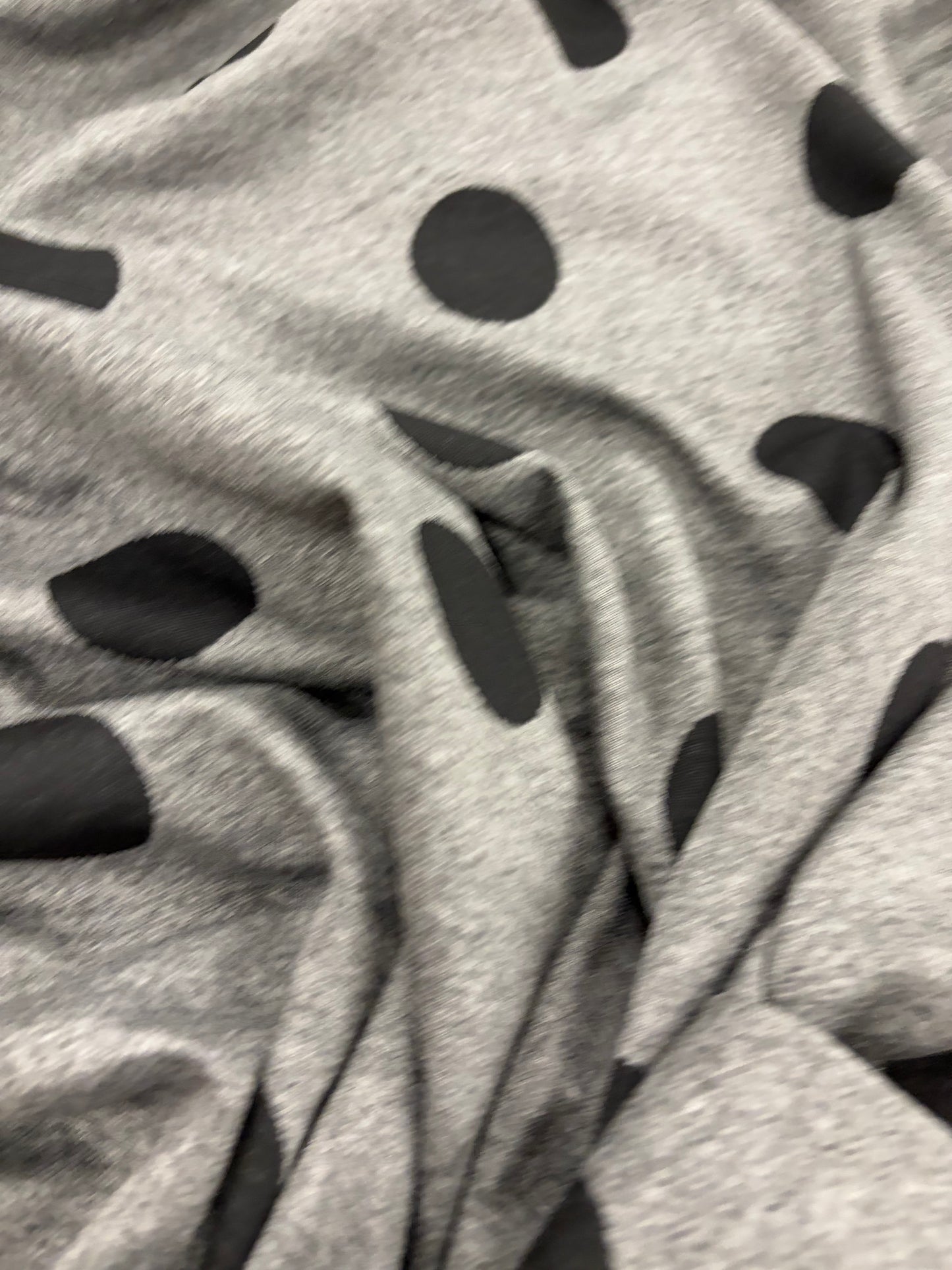 FANNY 016  jersey jacquard black/grey dots