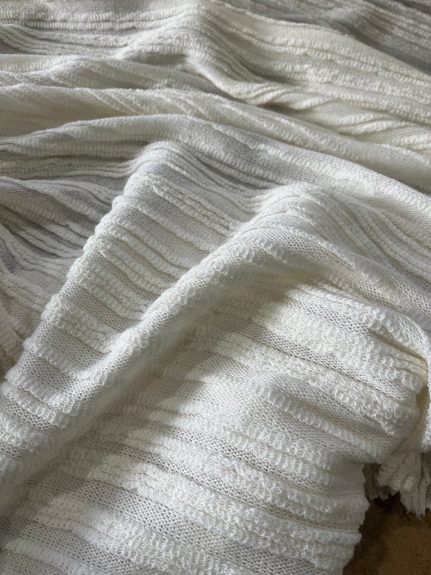 Cesare 025 cotton fantasy jersey stripes off white