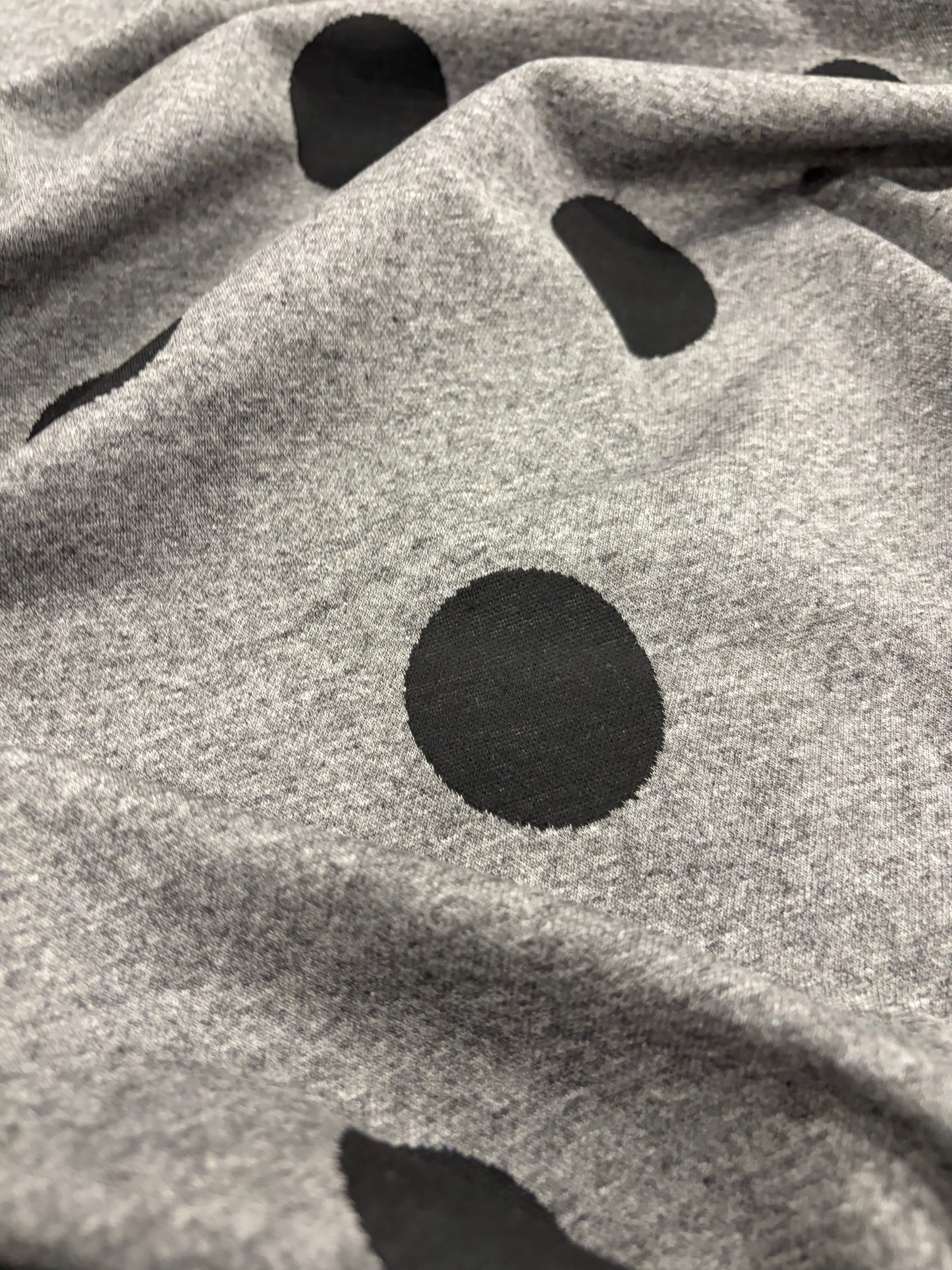 FANNY 016  jersey jacquard black/grey dots